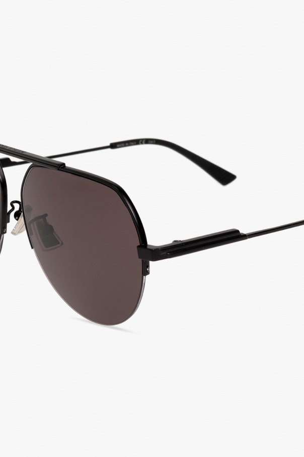 【関税&送料込】Bottega Veneta Aviator Jacket BOTTEGA VENETA EYEWEAR Aviator-style gold-tone sunglasses